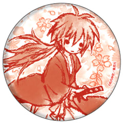 Rurouni Kenshin Kenshin Himura Graph Art Design Can Badge 01 Buttons [USED]