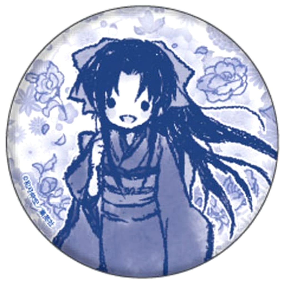 Rurouni Kenshin Kaoru Kamiya Graph Art Design Can Badge 01 Buttons [USED]