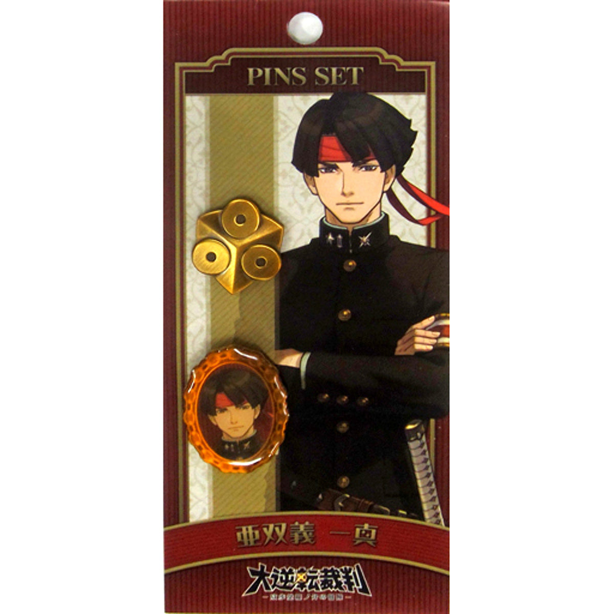 Kazuma Asogi The Great Ace Attorney Adventures Pin Set [USED]