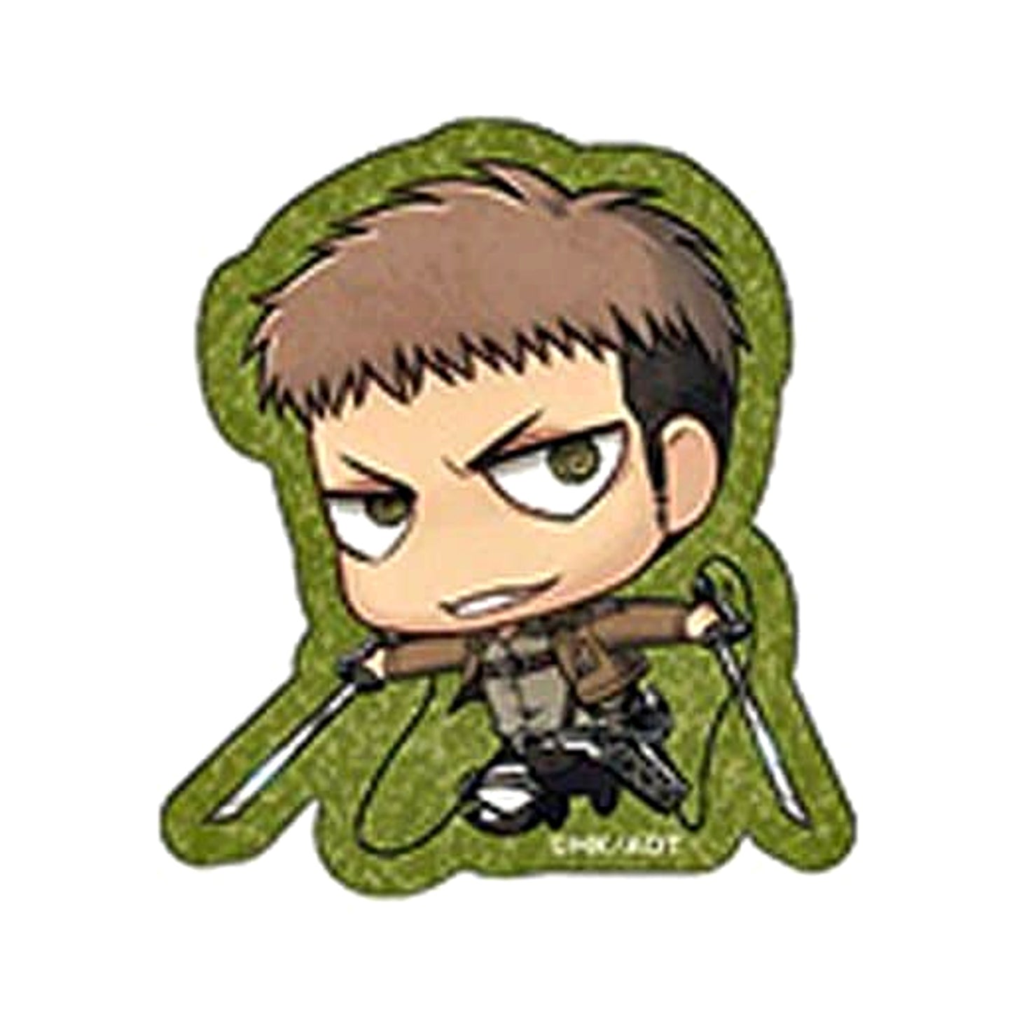 Jean Kirstein Attack on Titan Season 3 Chimi Chara Glitter Acrylic Badge [USED]