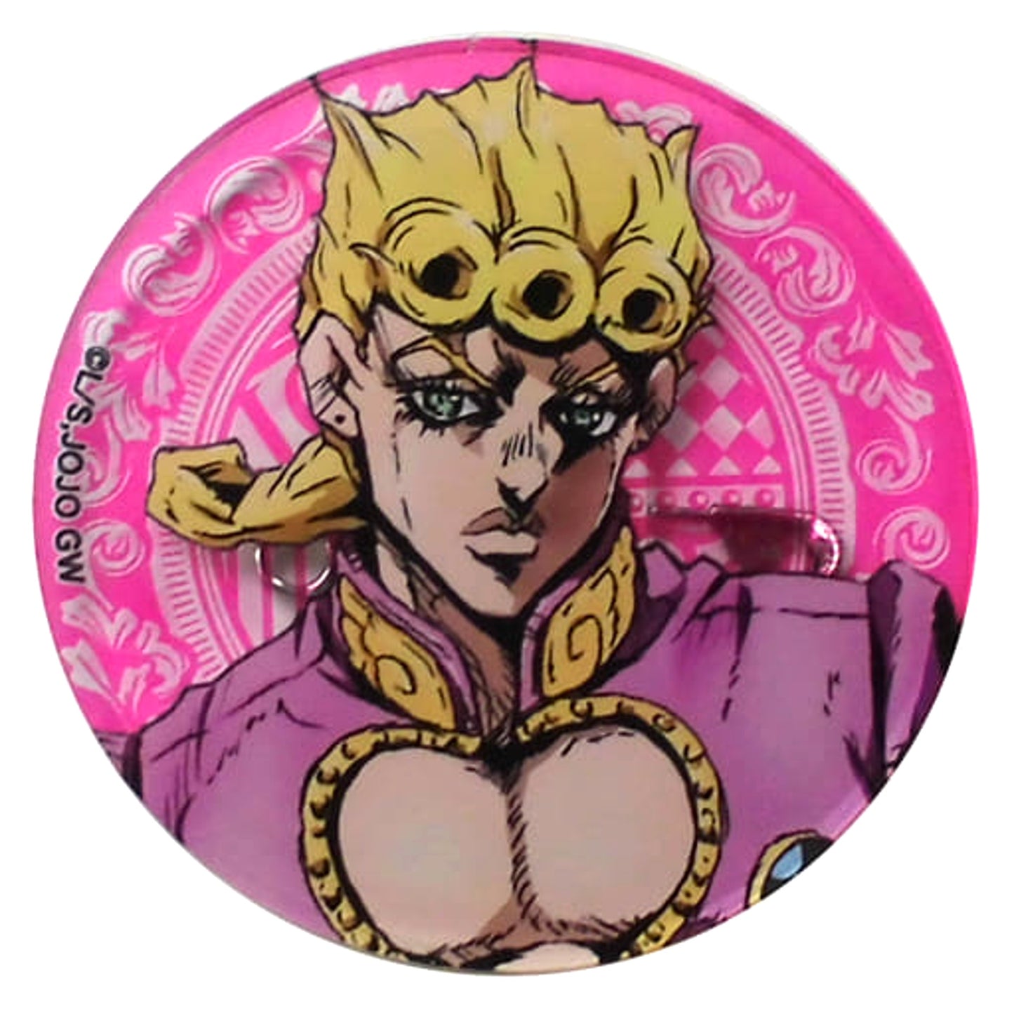 JoJo's Bizarre Adventure Part 5: Golden Wind Giorno Giovanna Fortune Acrylic Badge Jojo Cafe in Spins Cafe Harajuku Limited Pins [USED]