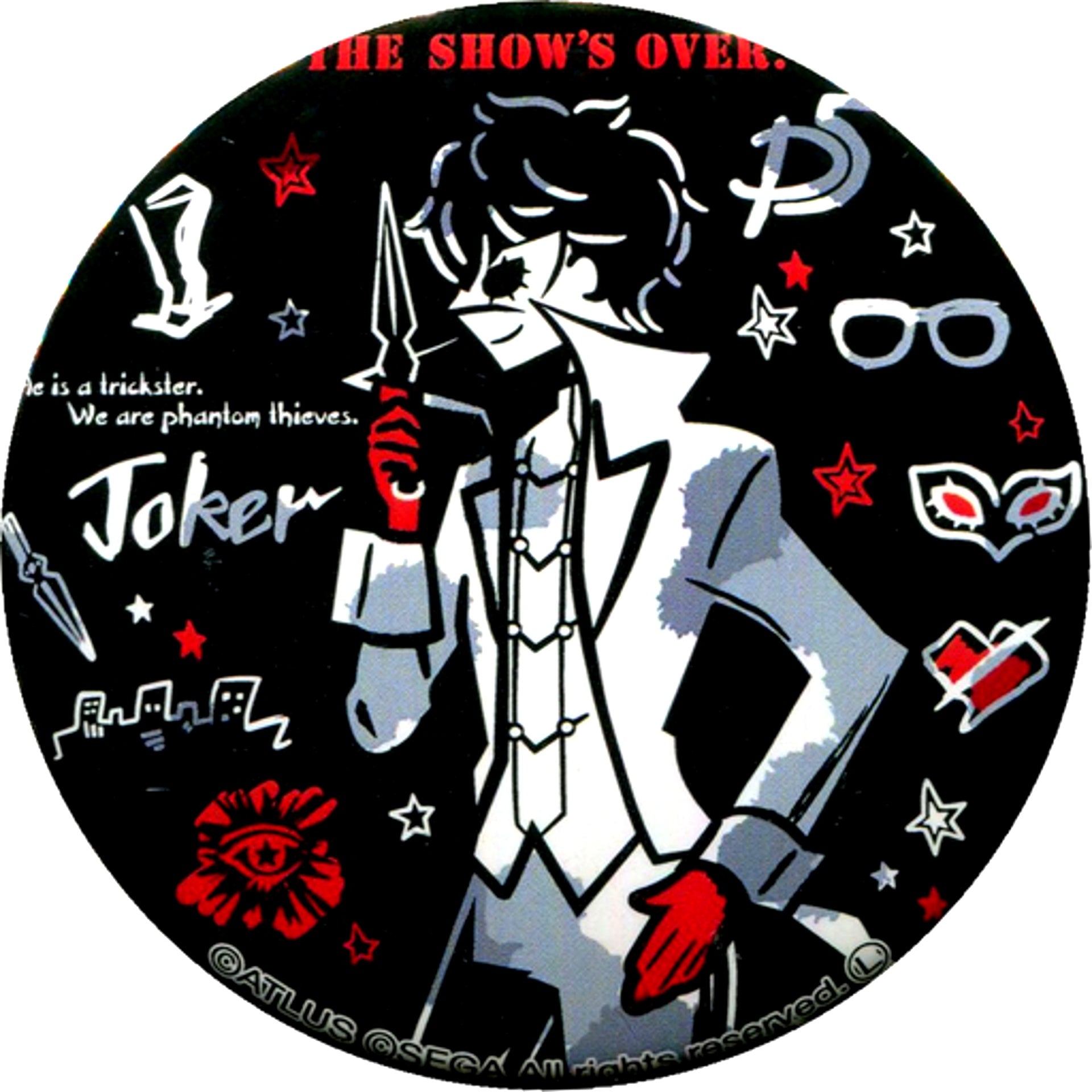 Protagonist Phantom Thief Outfit Persona 5 Design Produced by Sanrio Fortune Button Cool Ver. [USED]