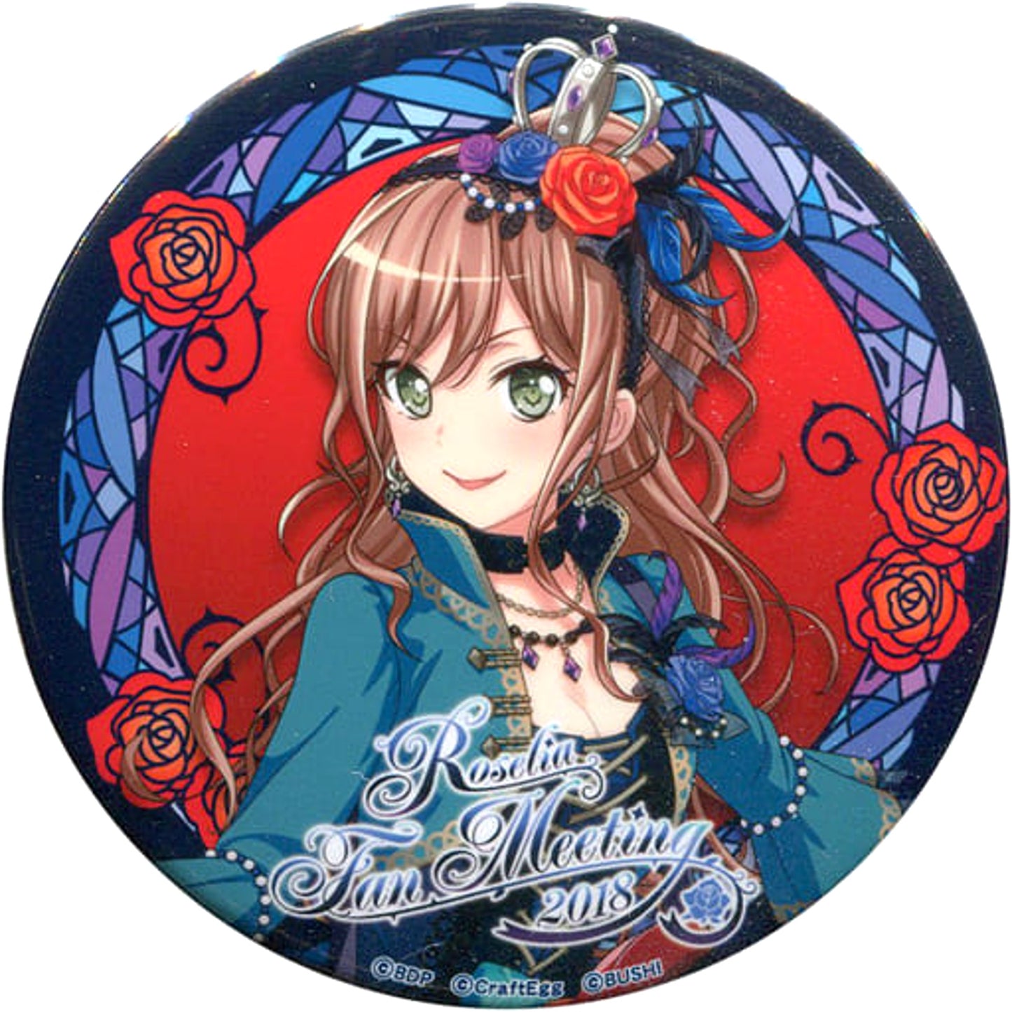BanG Dream! Lisa Imai Can Badge Roselia Fan Meeting 2018 Limited Buttons [USED]