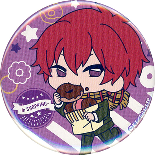 The New Prince of Tennis Bunta Marui Trading Can Badge in Shopping Box.B Buttons [USED]