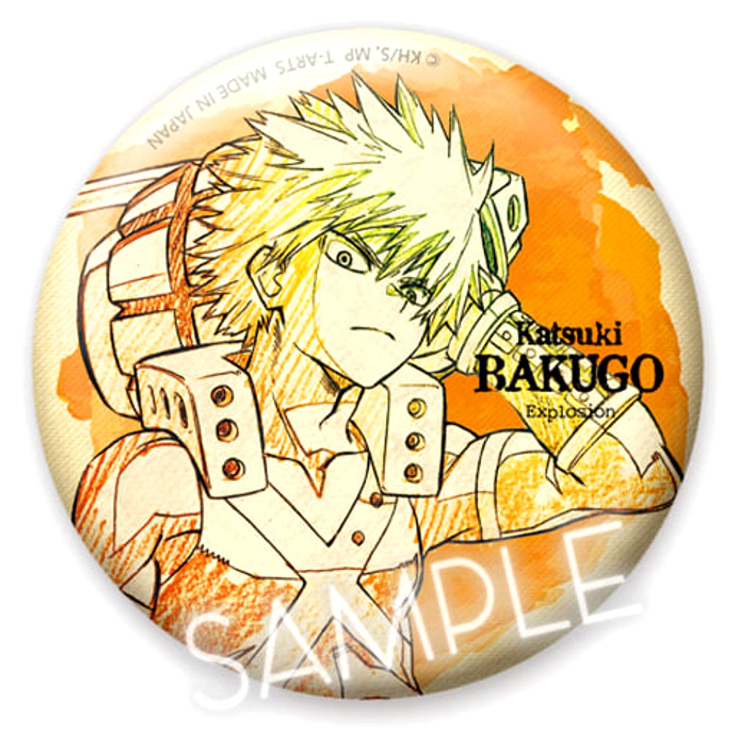 My Hero Academia Katsuki Bakugo Hero Can Badge 9 Buttons [USED]