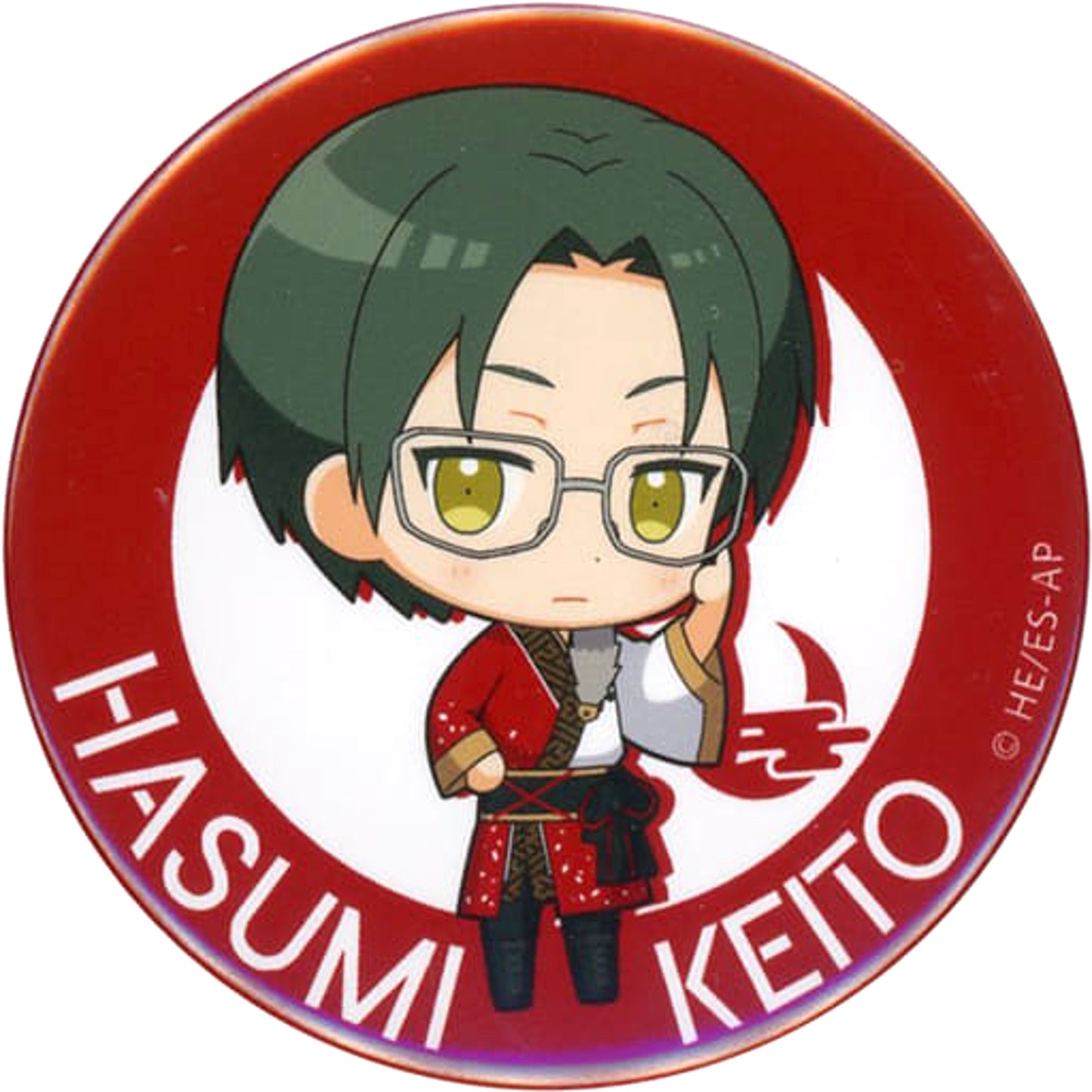 Ensemble Stars! Keito Hasumi Mini Character Badge Collection D Buttons [USED]