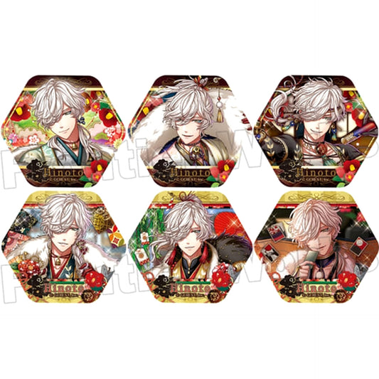100 Sleeping Princes and the Kingdom of Dreams Hinoto & Others Pickup Collection Can Badge Hinoto Vol.1 All 6 Types Set Buttons [USED]
