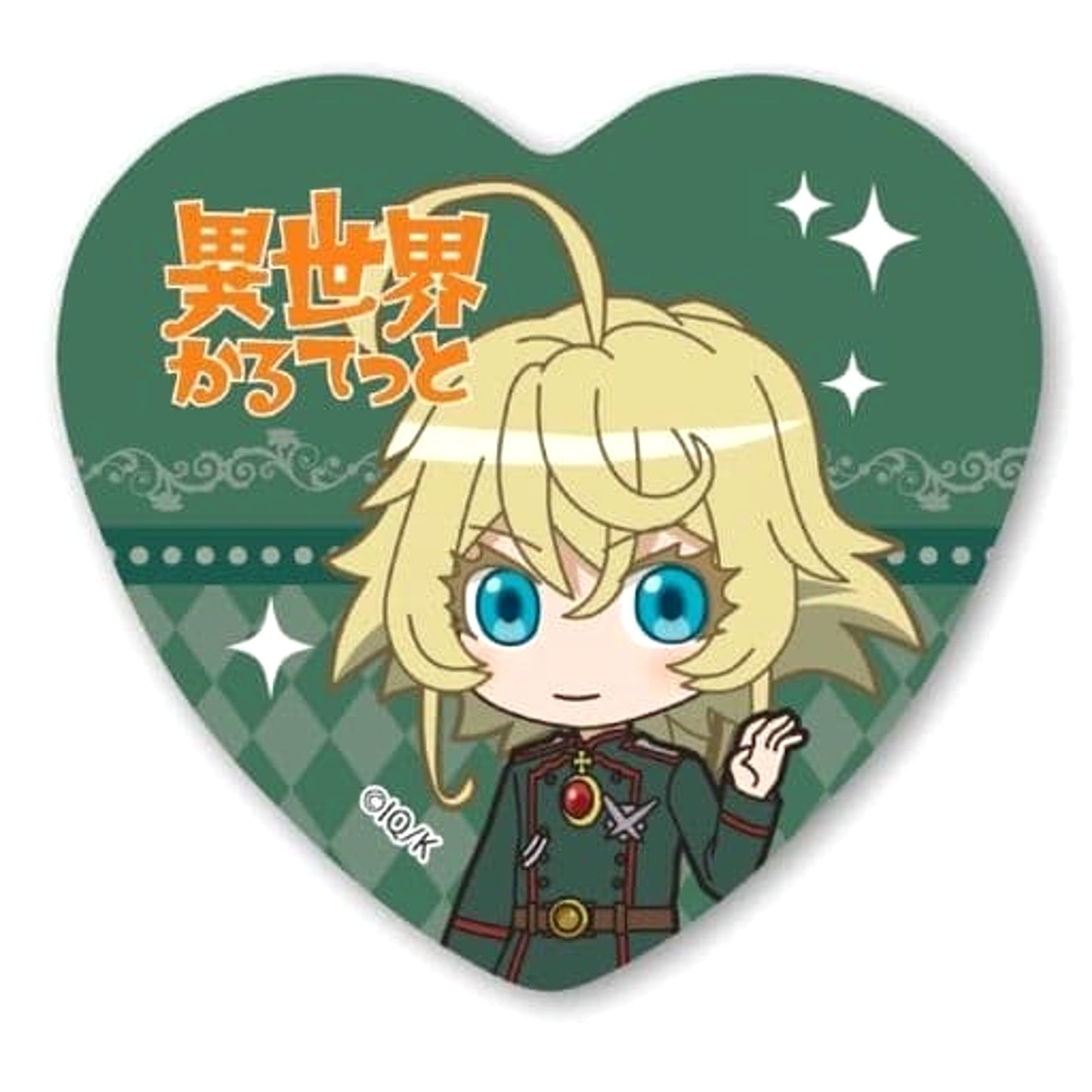 Isekai Quartet Tanya Heart Can Badge Buttons [USED]