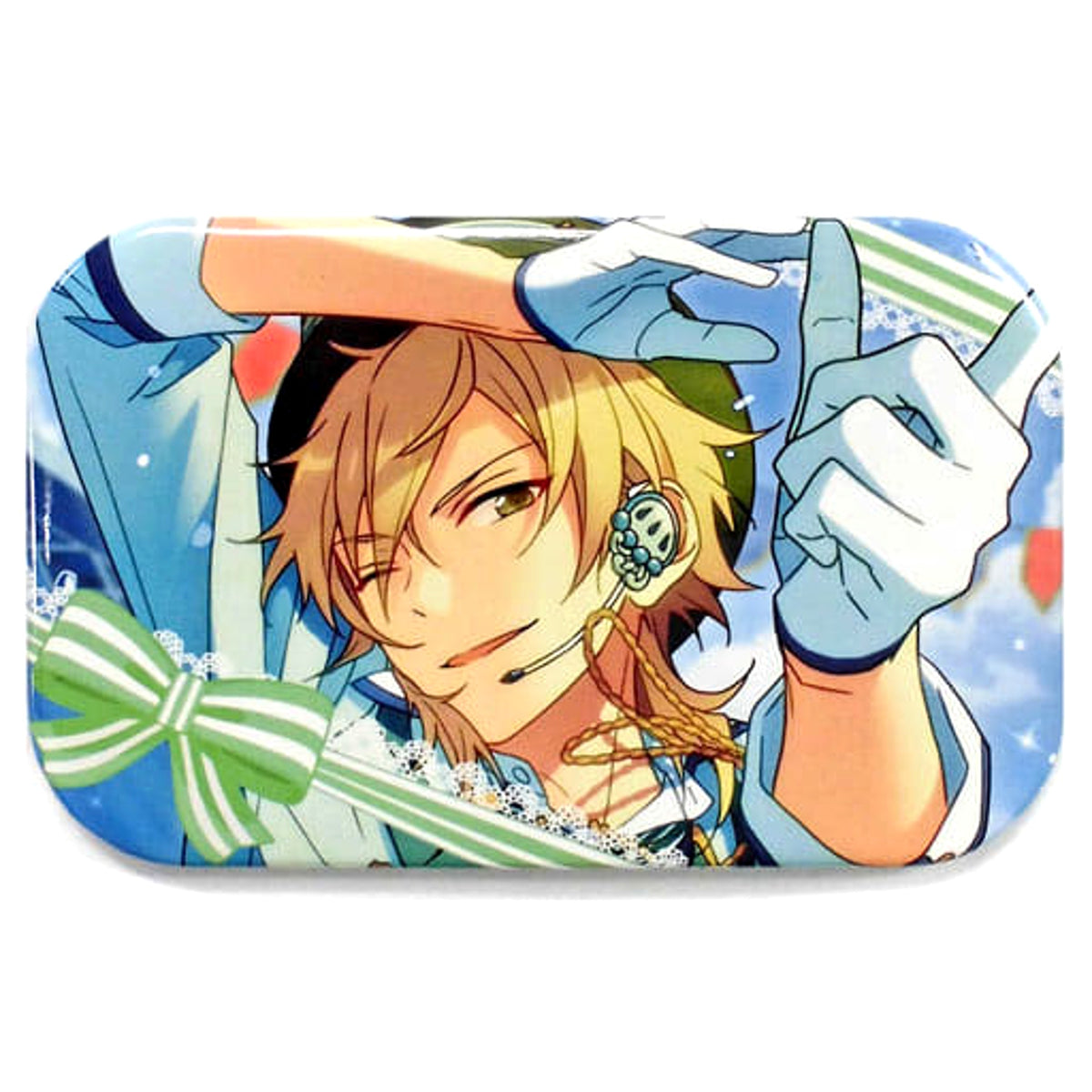 Ensemble Stars! Kaoru Hakaze Valentine Marukaku Can Badge 2018Ver. Buttons [USED]