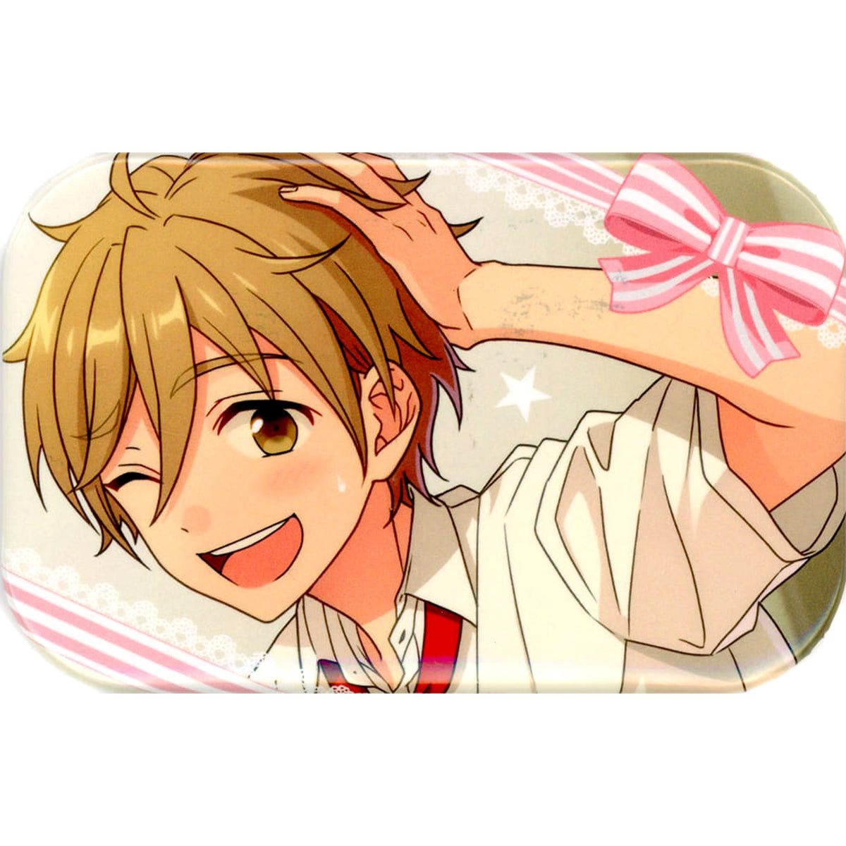 Ensemble Stars! Tomoya Mashiro Valentine Marukaku Can Badge 2018Ver. Buttons [USED]