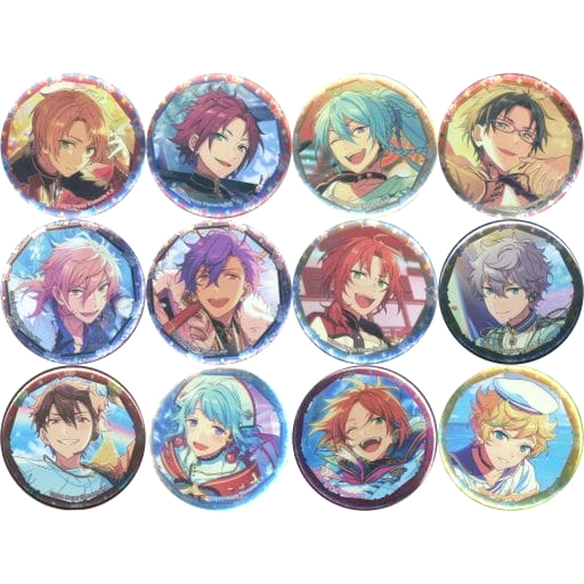 Ensemble Stars! Sena Izumi & Others Character Badge Collection Idol School Days Vol.7 Ver.C All 12 Types Set Buttons [USED]