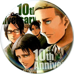 Attack on Titan Levi Ackerman & Others Special 55mm Can Badge Bessatsu Shonen Magazine Limited June 2019 Issue Supplement Buttons [USED]