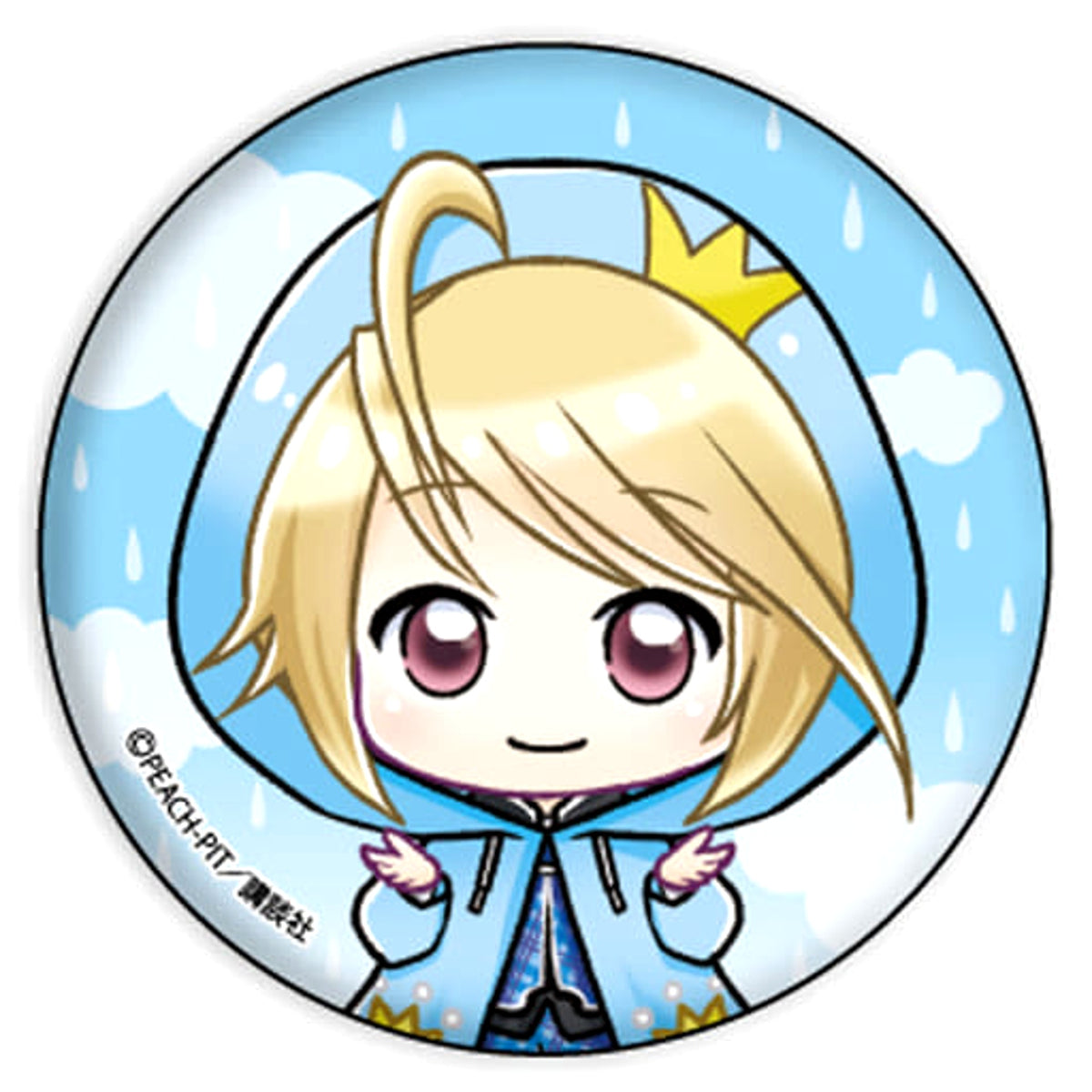 Shugo Chara Tadase Hotori Mini Character Can Badge 03 Rainy Season Ver. Buttons [USED]