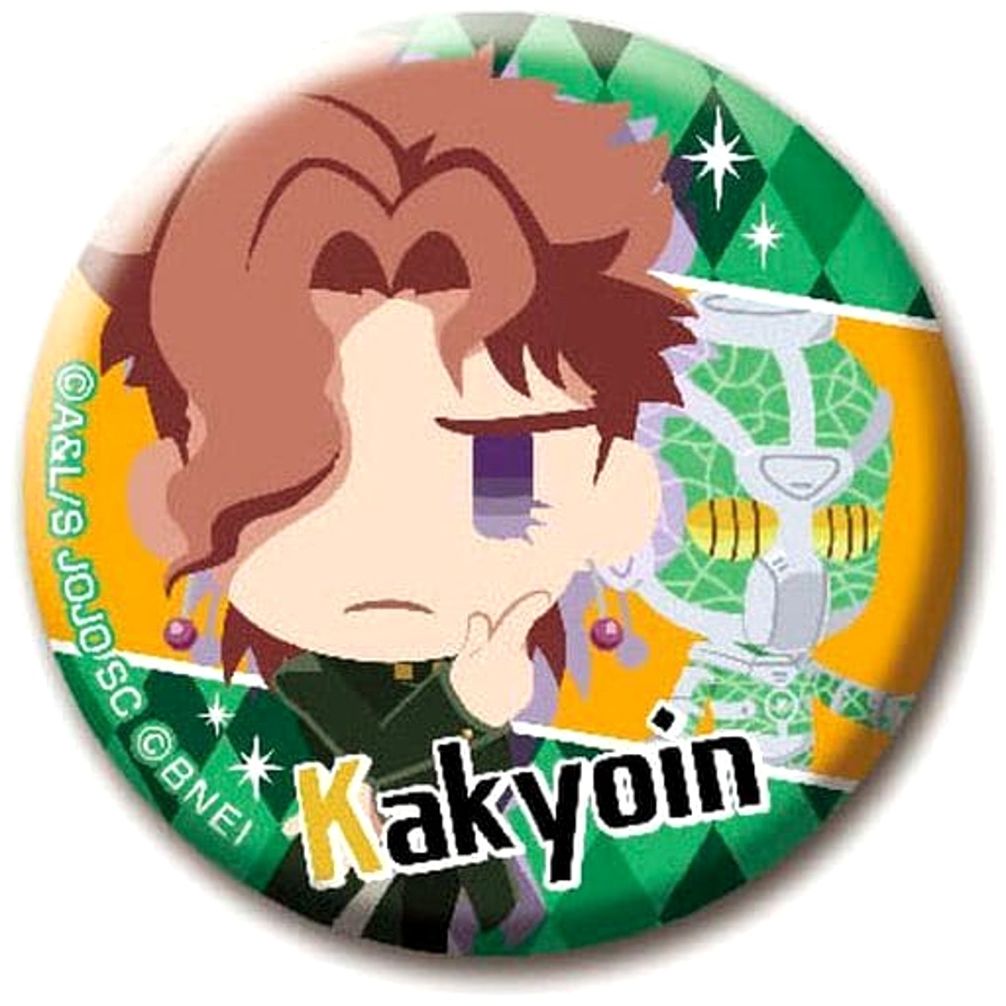 Noriaki Kakyoin Jojo's Pitter-Patter Pop Button JoJo's Bizarre Adventure: Stardust Crusaders [USED]