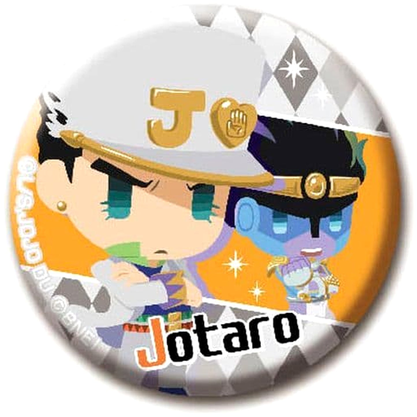 Jotaro Kujo JoJo's Bizarre Adventure JoJo's Pitter-Patter Pop Diamond is Unbreakable Button [USED]