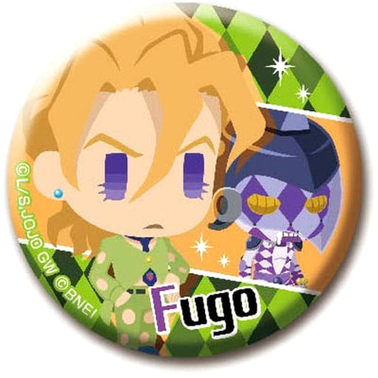 Jojo's Bizarre Adventure Jojo's Pitter-Patter Pop Pannacotta Fugo Can Badge Golden Wind Buttons [USED]