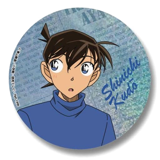 Shinichi Kudo Detective Conan Large Random Kirakira Button [USED]