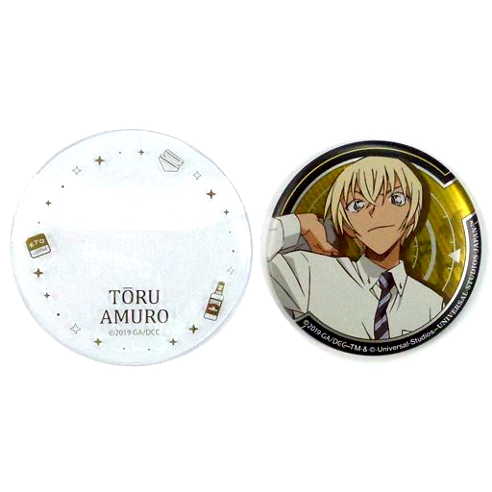 Toru Amuro Detective Conan World Collectible Button Universal Studios Japan 2019 Ltd [USED]