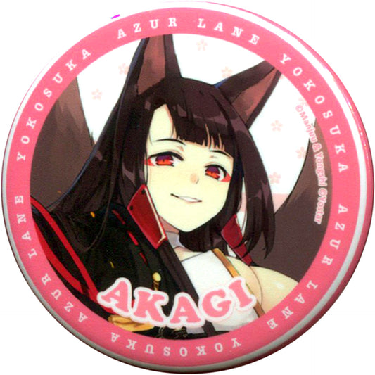 Akagi World of Warships x Azur Lane Miss Mikasa Yokosuka Walking Trading Button [USED]