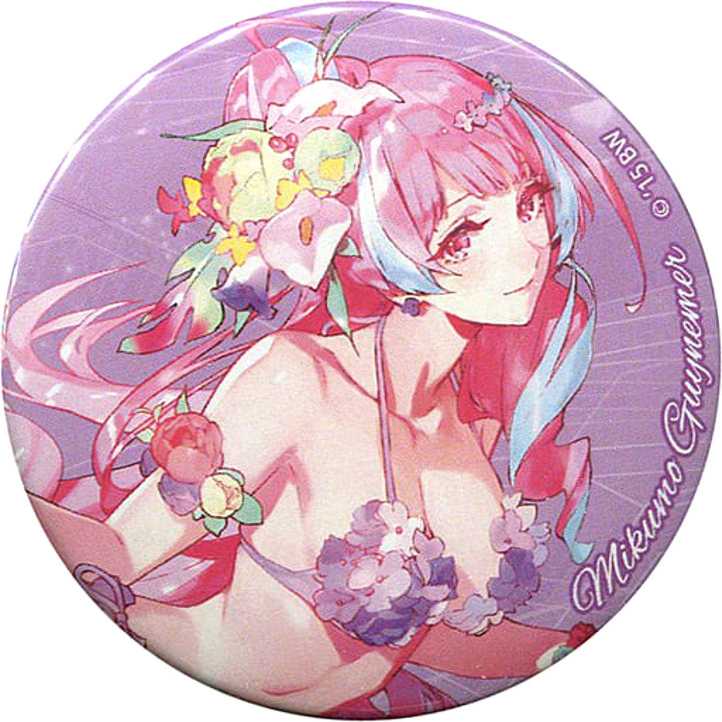 Macross Delta Mikumo Guynemer Can Badge Oshare Macross Delta Natsuiro no Valkyrie Limited Buttons [USED]