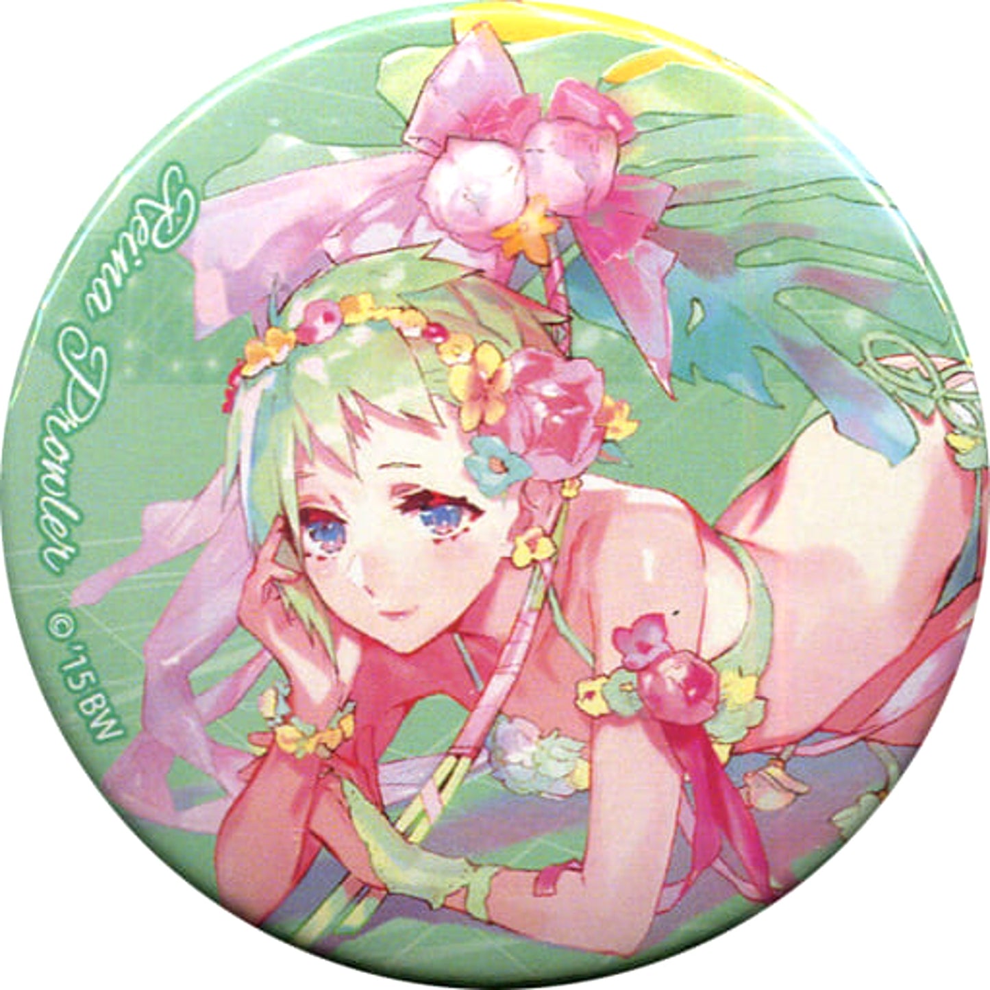 Macross Delta Reina Prowler Can Badge Oshare Macross Delta Natsuiro no Valkyrie Limited Buttons [USED]
