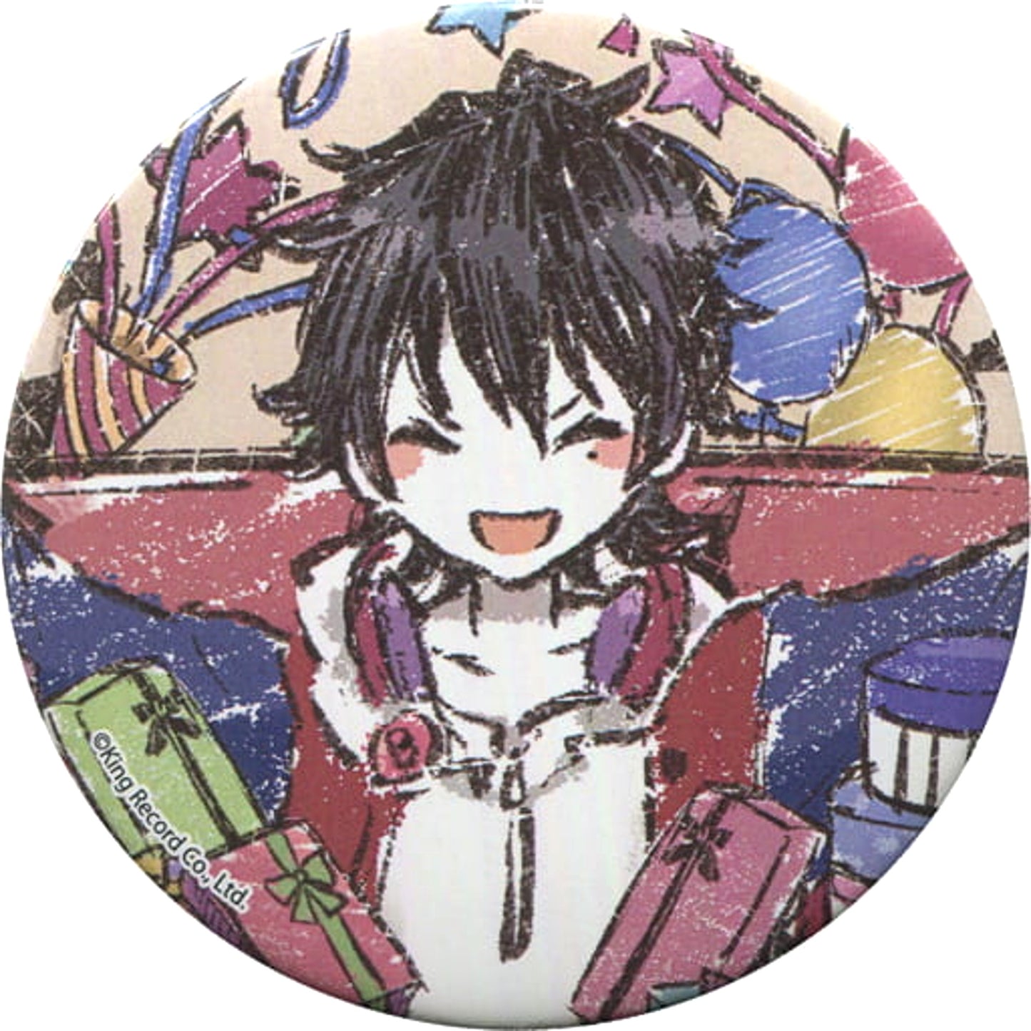 Ichiro Yamada Hypnosis Mic: Division Rap Battle Graph Art Design Button 4 Birthday Ver. [USED]