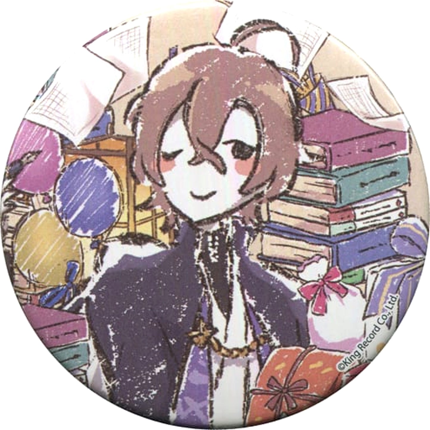 Hypnosis Mic: Division Rap Battle Gentaro Yumeno Graph Art Design Can Badge 04 Birthday Ver. Buttons [USED]