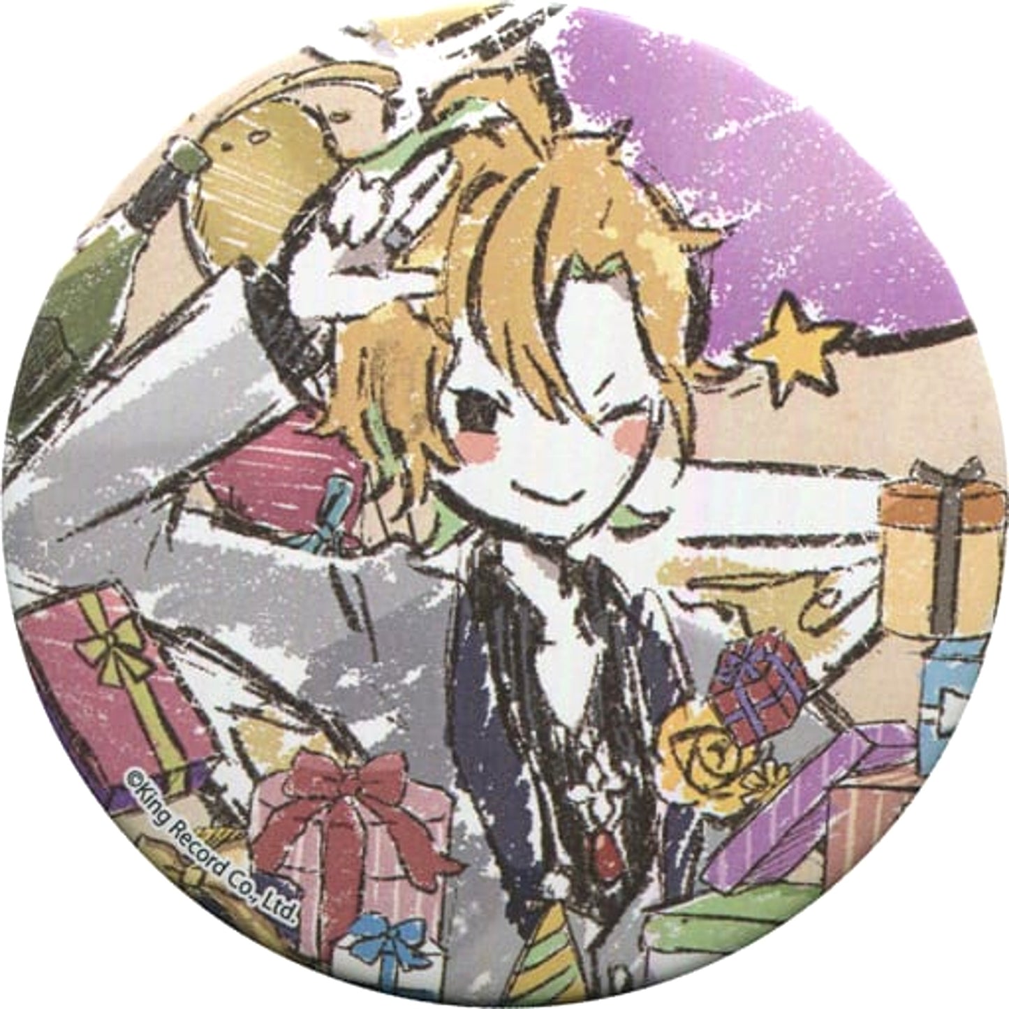 Hifumi Izanami 04 Birthday Ver. GraffArt Design Hypnosis Mic Division Rap Battle Button [USED]