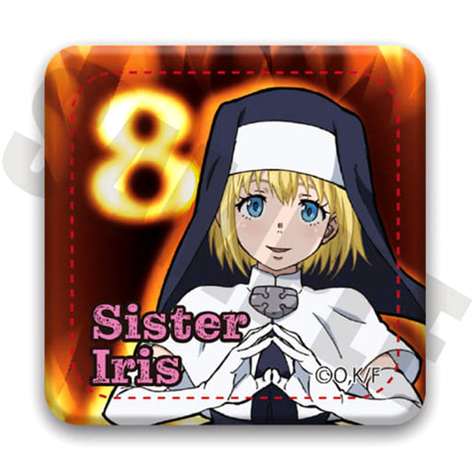Fire Force Iris F Leather Badge Buttons [USED]