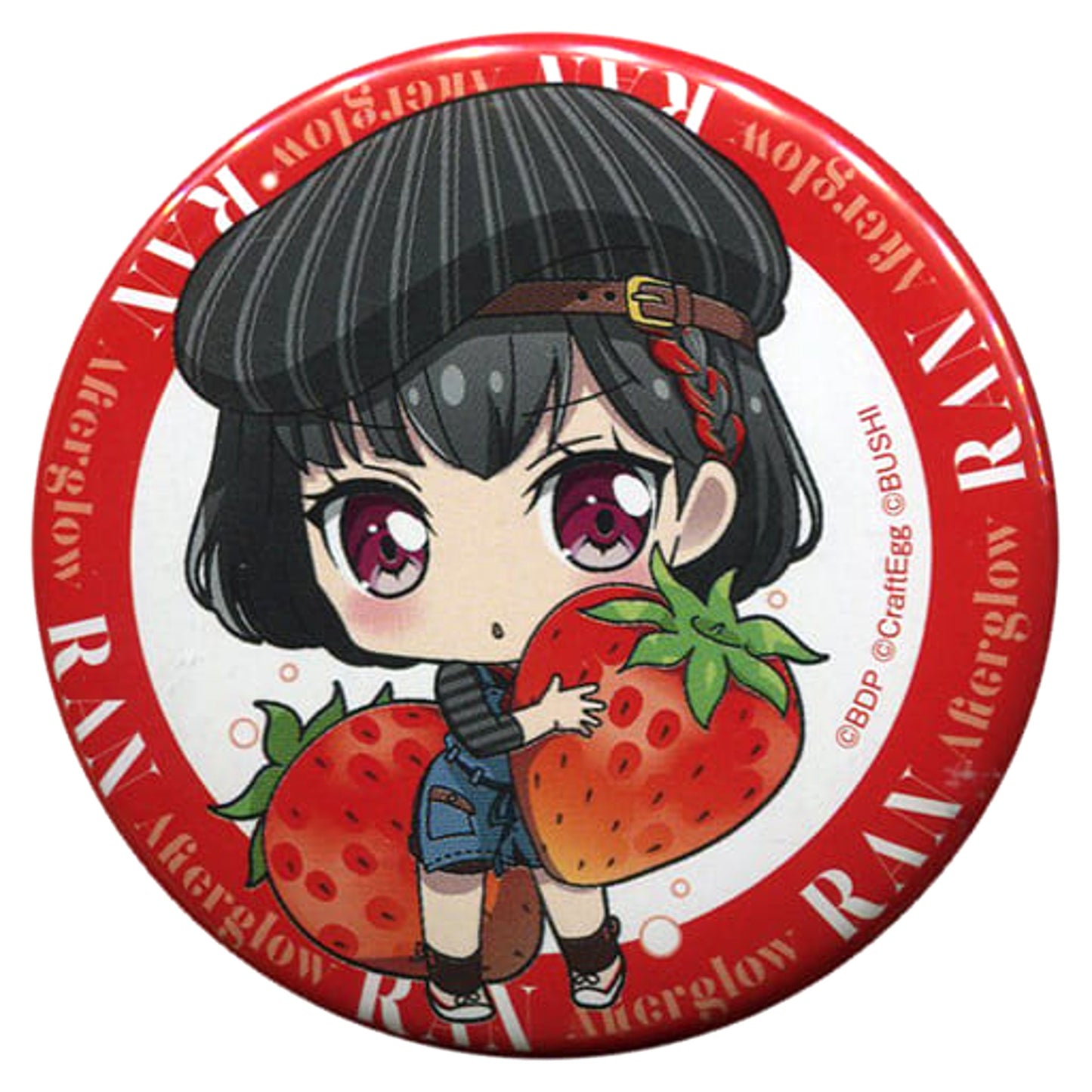BanG Dream! Girls Band Party! Ran Mitake Can Badge Bang Dream! Girls Band Party! Cafe Limited Buttons [USED]