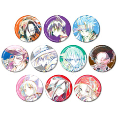 Shaman King You Asakura & Others Ani-Art Trading Can Badge All 10 Types Set Buttons [USED]