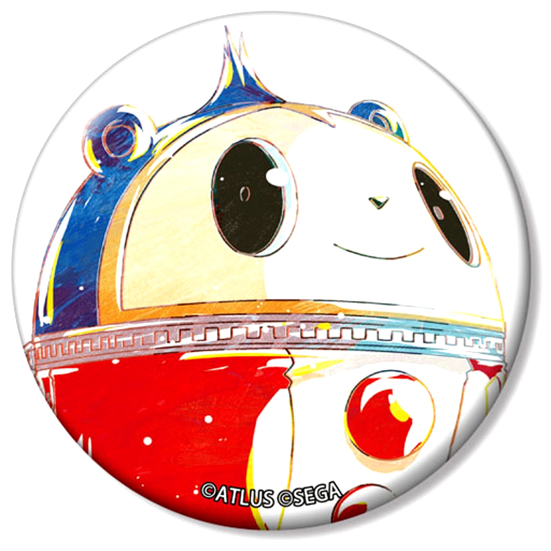 Teddie Persona 4 Trading Ani-Art Button [USED]