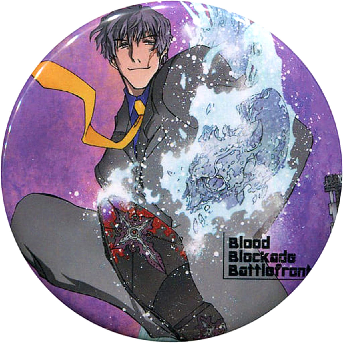 Blood Blockade Battlefront Steven A. Starphase Trading Can Badge 25th Anniversary of Debut Yasuhiro Naito's World Exhibition: Trigun & Blood Blockade Battlefront Limited Buttons [USED]