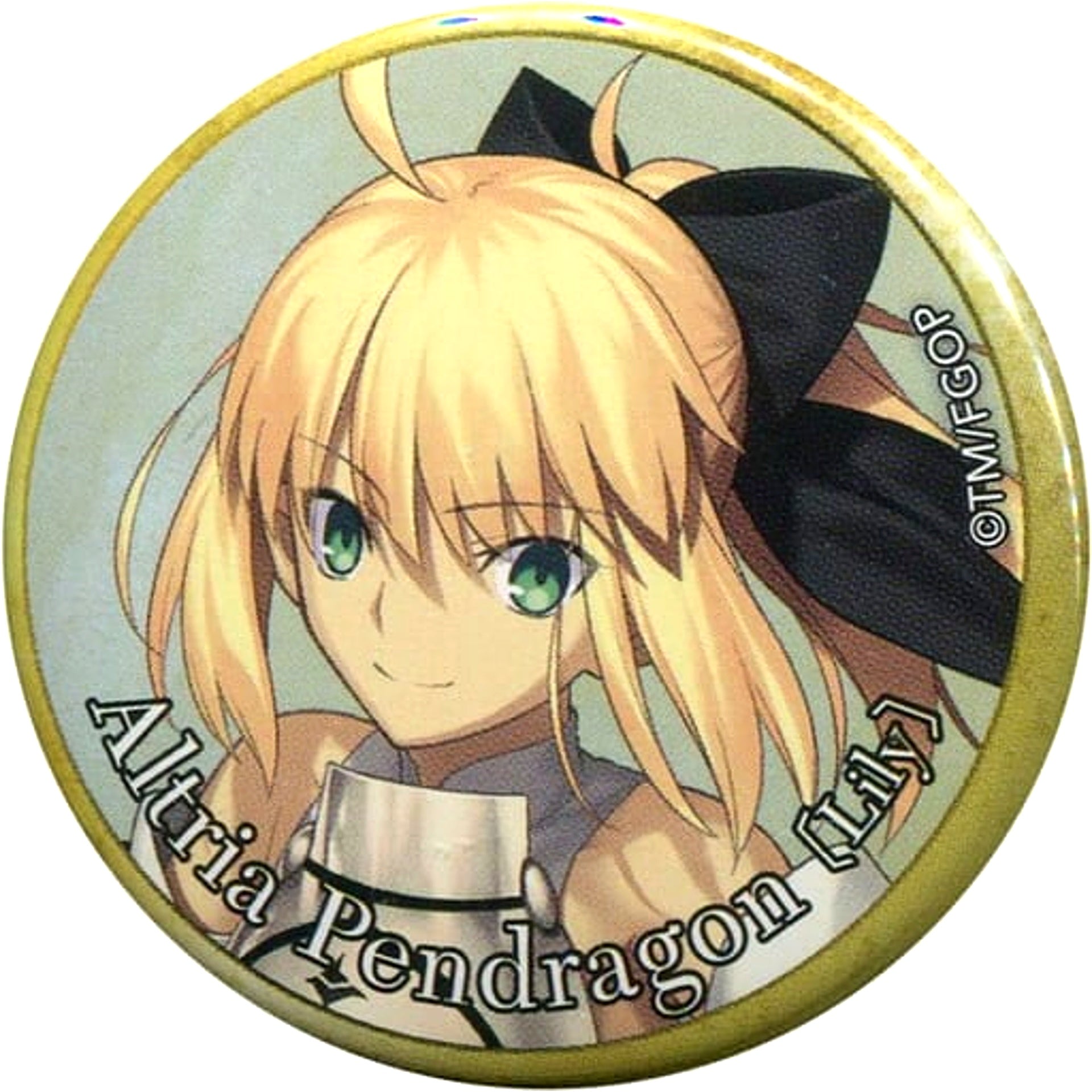 Fate/Grand Order Saber Artoria Pendragon Lily Spirit Origin Summon Can Badge Vol.3 Fate/Grand Order Fes. 2018 3rd Anniversary [USED]