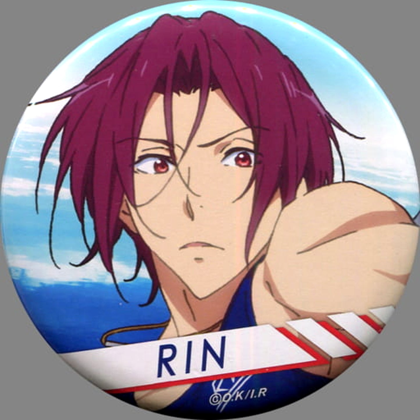 Rin Matsuoka Free! Movie 3 Road to the World - Yume Button Collection B [USED]