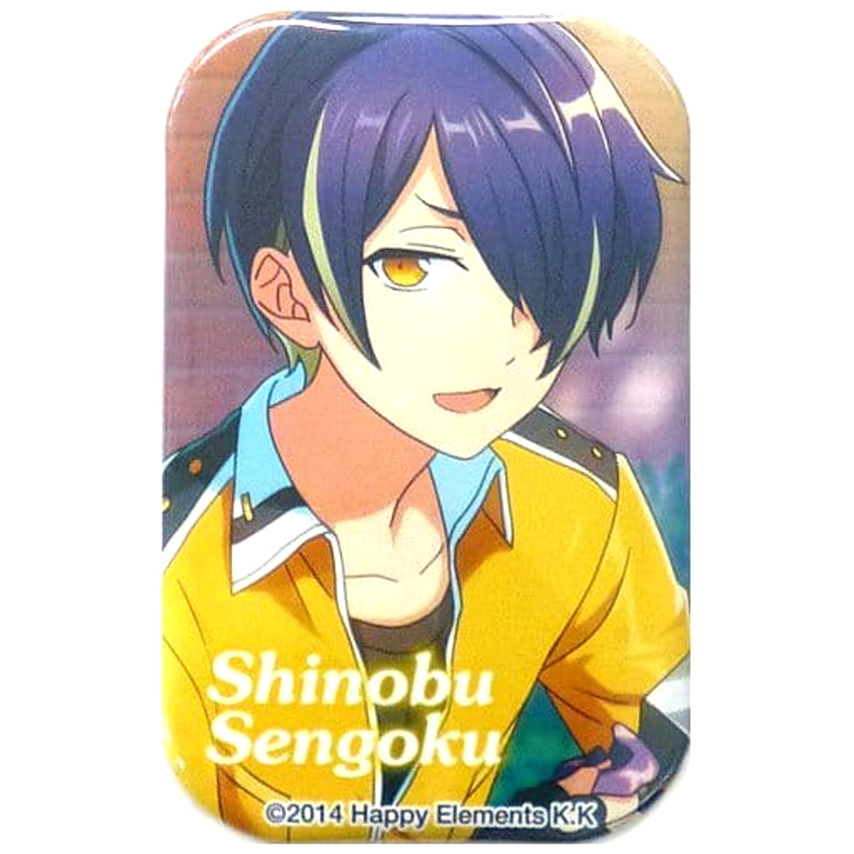 Ensemble Stars! Shinobu Sengoku Marukaku Can Badge animate Girls Festival 2015 Limited Buttons [USED]