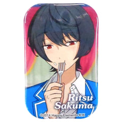 Ensemble Stars! Ritsu Sakuma Marukaku Can Badge animate Girls Festival 2015 Limited Buttons [USED]
