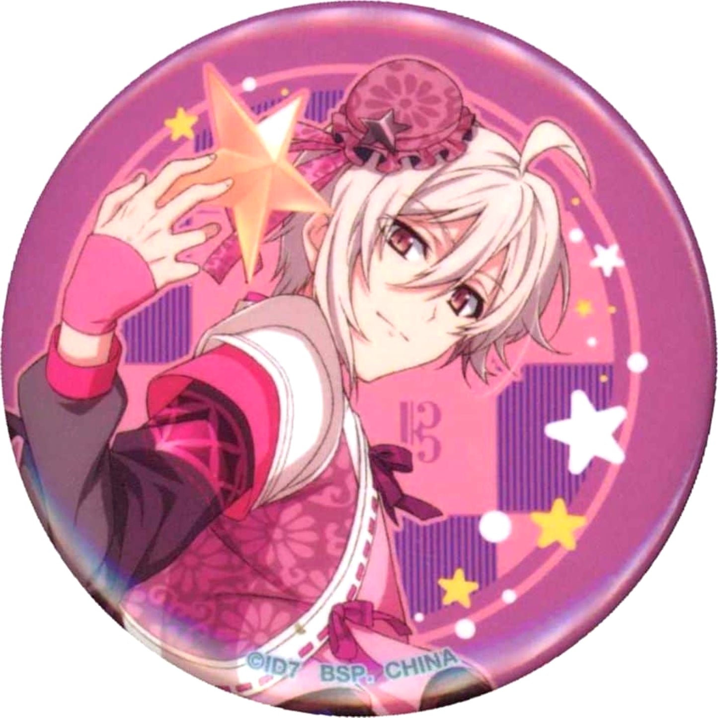IDOLiSH7 Tenn Kujo Shuyakuda! King Pudding Hologram TORUPAKA! Memorial Can Badge Vol.2 Buttons [USED]
