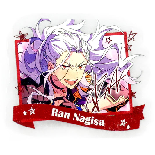 Nagisa Ran Ensemble Stars! Amusement Ichiban Cafe Summer 2019 Vol.2 Acrylic Badge Drink Set Order Privilege Badge [USED]