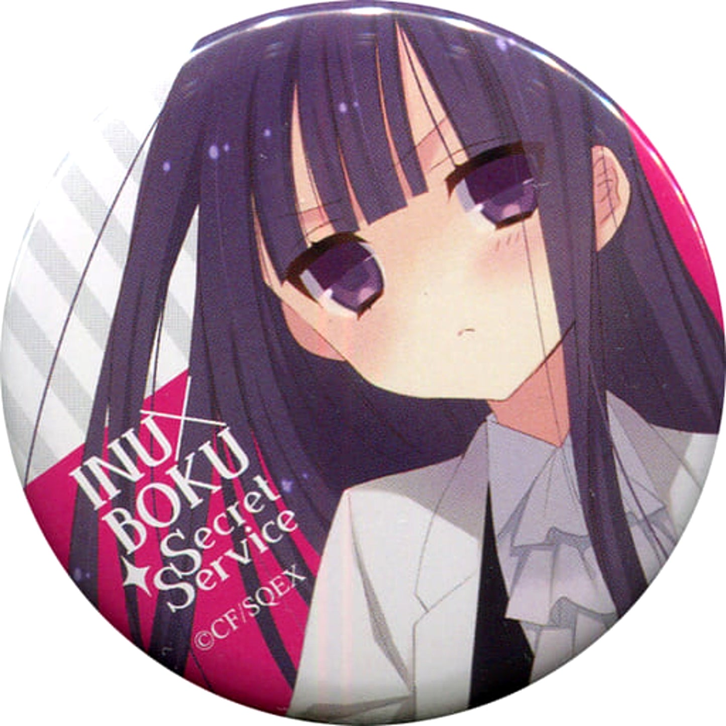 Inu X Boku Secret Service Ririchiyo Shirakiin Trading Can Badge Inu X Boku Secret Service Cocoa Fujiwara Cafe Limited Buttons [USED]