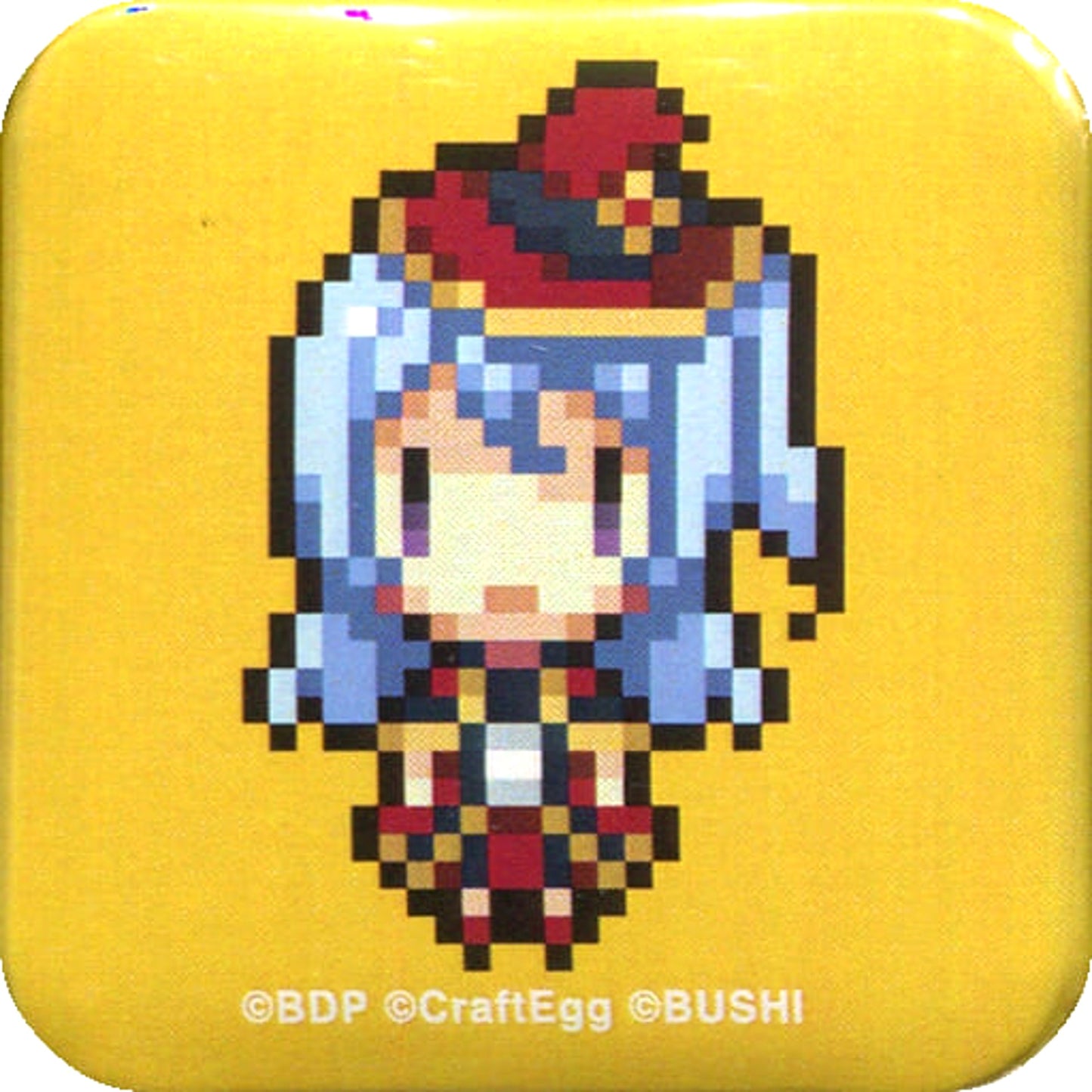 BanG Dream! Girls Band Party! Kanon Matsubara 8Bit Dot Square Can Badge C96 Limited Buttons [USED]
