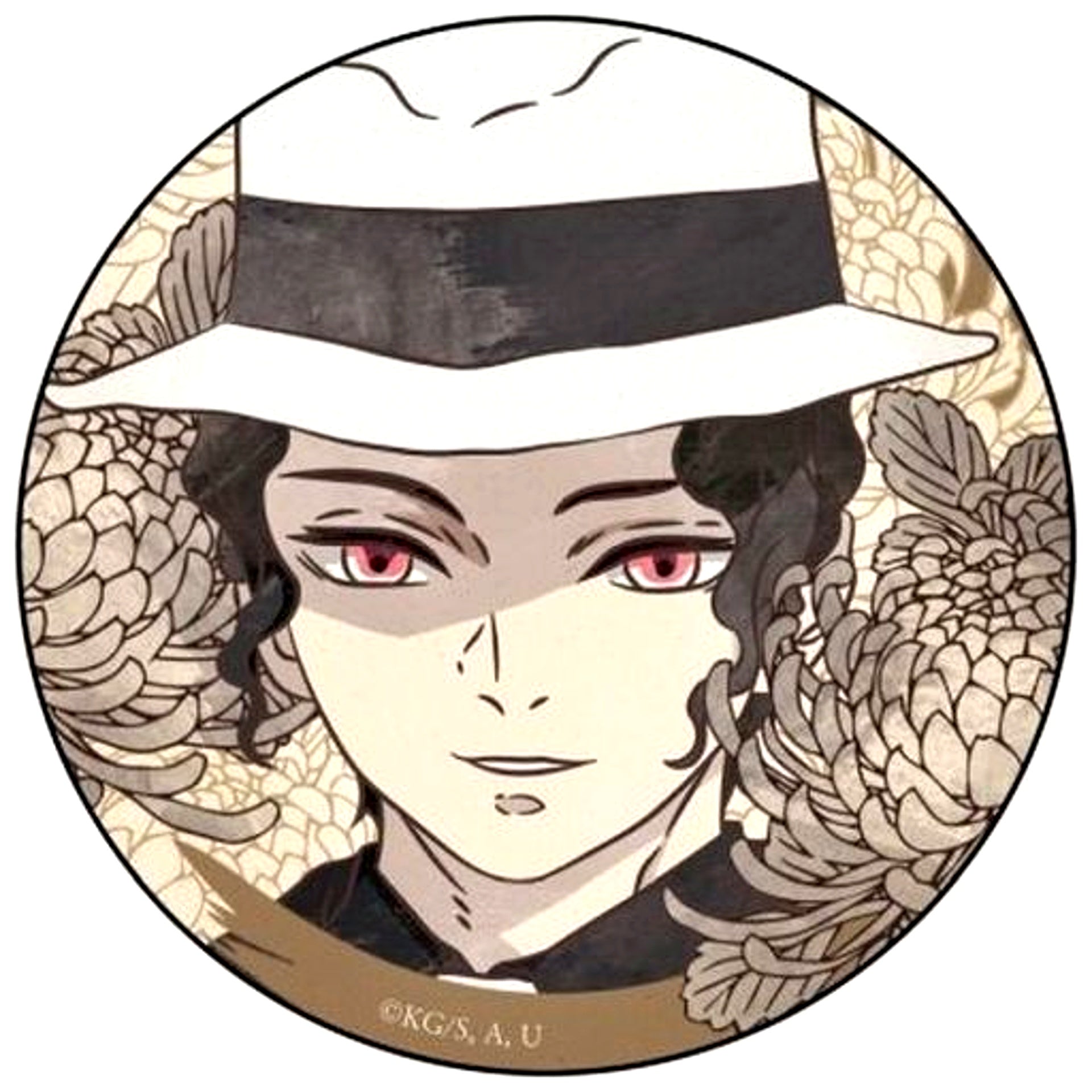 Muzan Kibutsuji Demon Slayer: Kimetsu no Yaiba Button [USED]