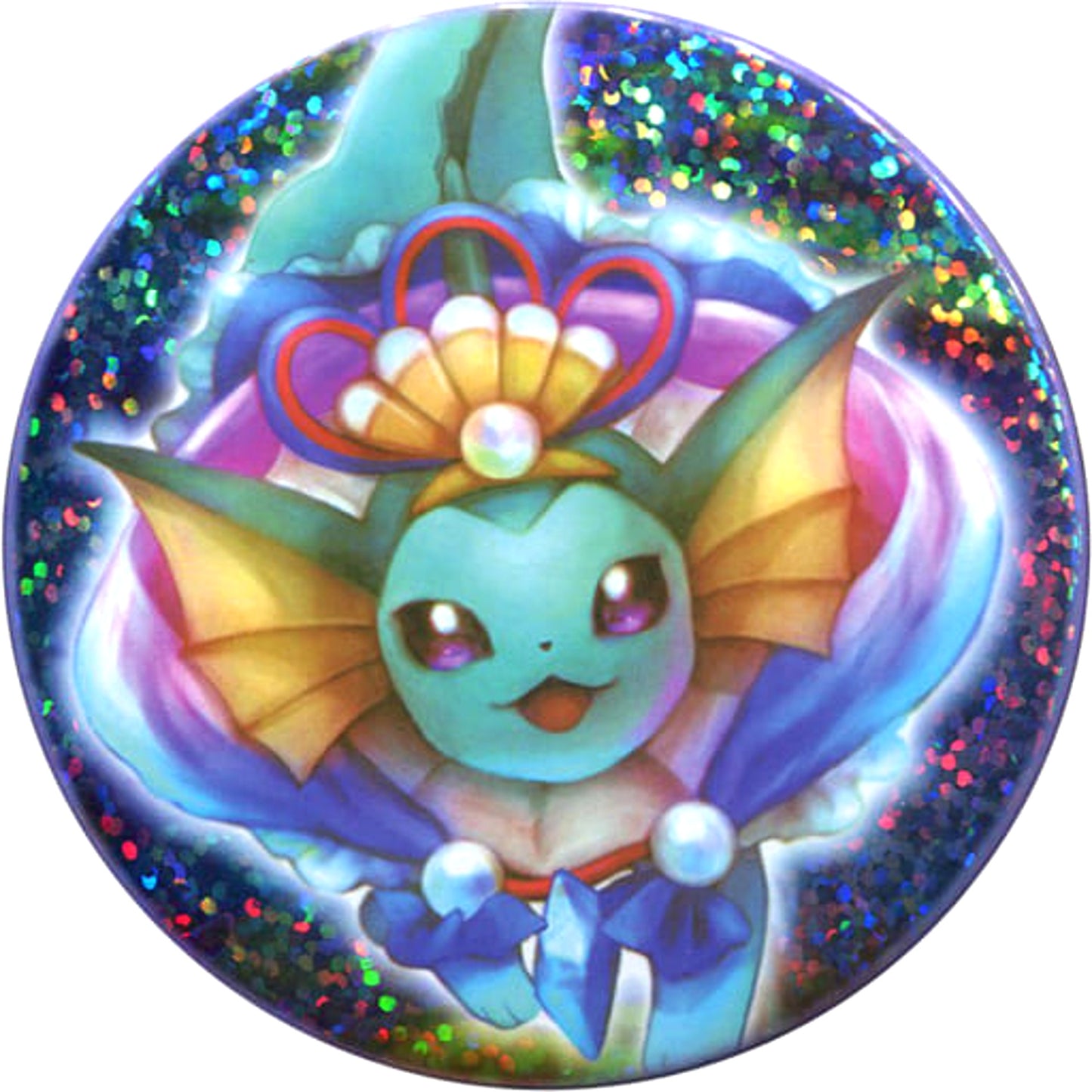 Pokemon Vaporeon Lame Can Badge Collection Oceanic Operetta Pokemon Center Limited Buttons [USED]