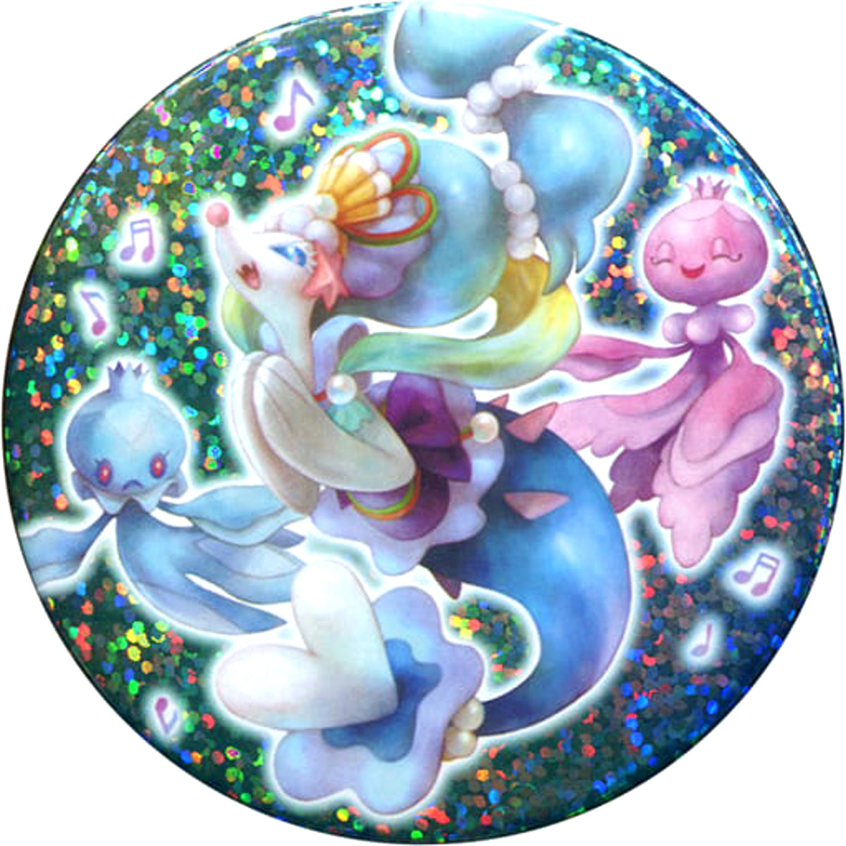 Pokemon Primarina Frillish Lame Can Badge Collection Oceanic Operetta Pokemon Center Limited Buttons [USED]