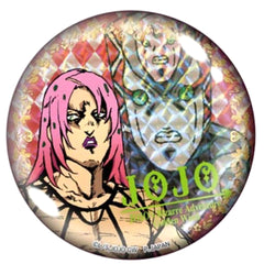 JoJo's Bizarre Adventure Part 5: Golden Wind Diavolo Crystal Light Badge 2 Buttons [USED]