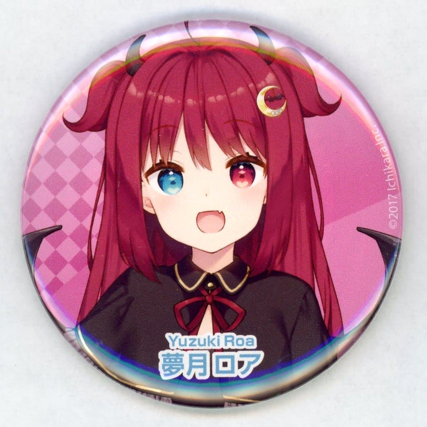 VTuber Nijisanji Yuzuki Roa 2019 Debut Liver Can Badge C96 Limited Buttons [USED]