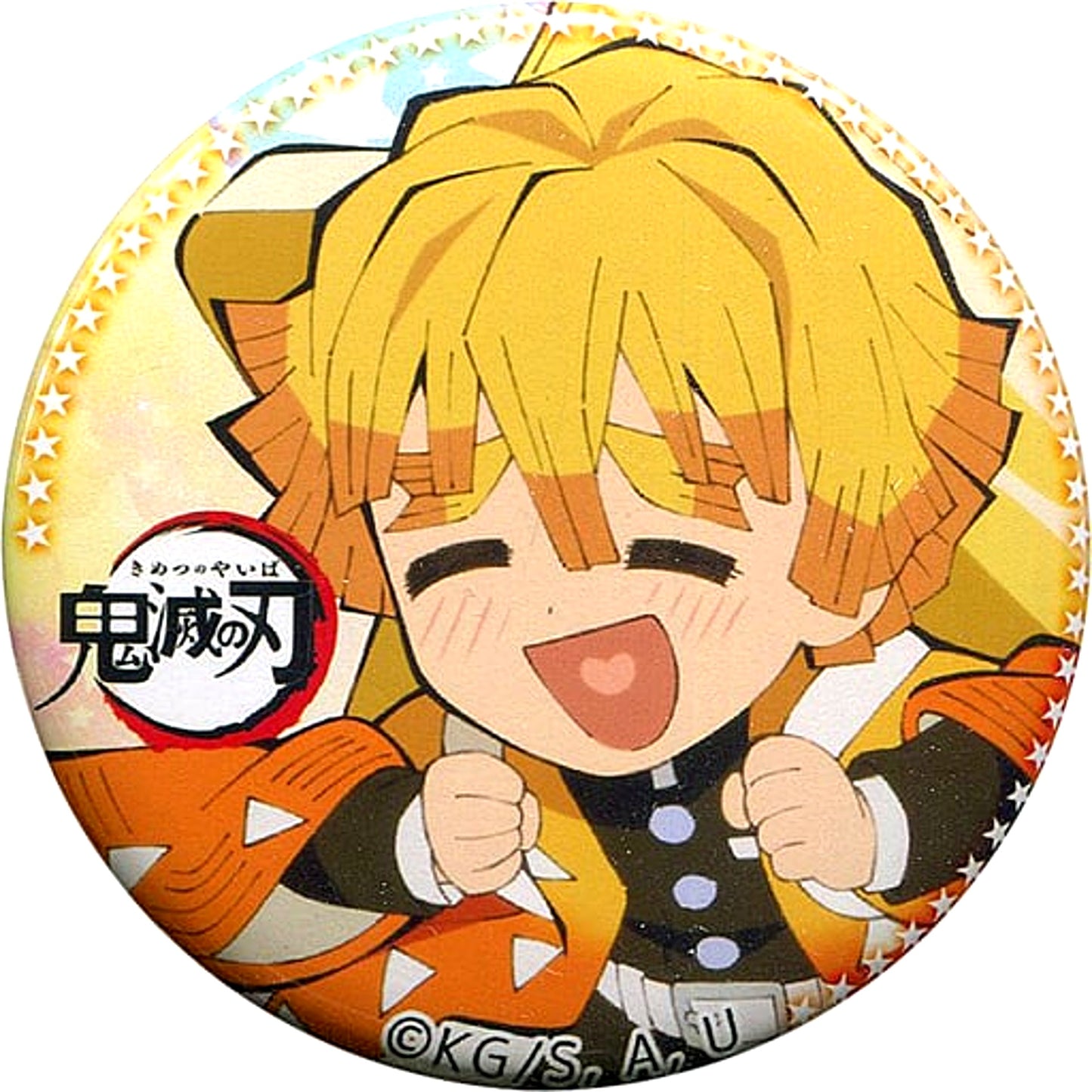 Zenitsu Agatsuma Demon Slayer: Kimetsu no Yaiba Tanabata Event 57mm Button [USED]