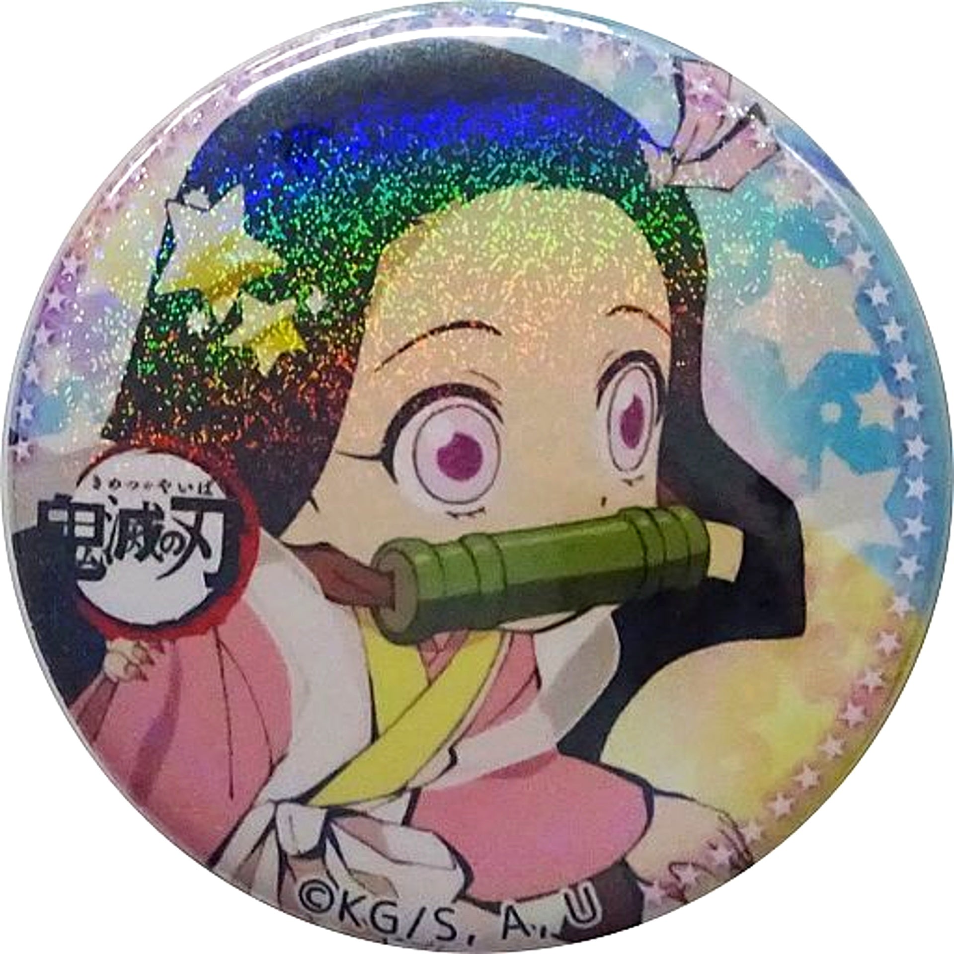 Nezuko Kamado Glitter Ver. Demon Slayer: Kimetsu no Yaiba Tanabata Event 57mm Button [USED]