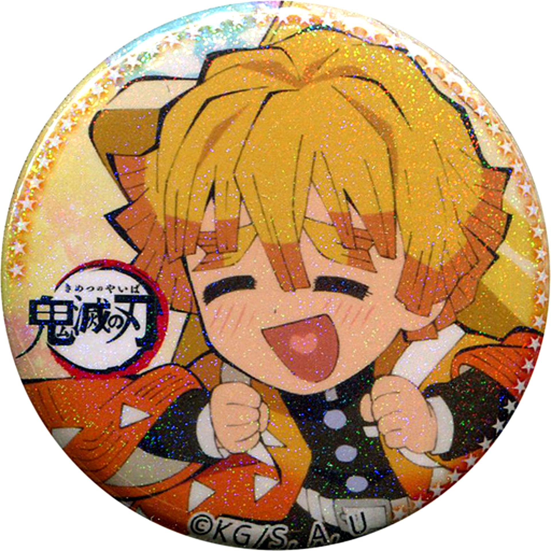 Zenitsu Agatsuma Glitter Ver. Demon Slayer: Kimetsu no Yaiba Tanabata Event 57mm Button [USED]