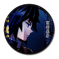 05 Giyu Tomioka Demon Slayer: Kimetsu no Yaiba Leather Badge [USED]